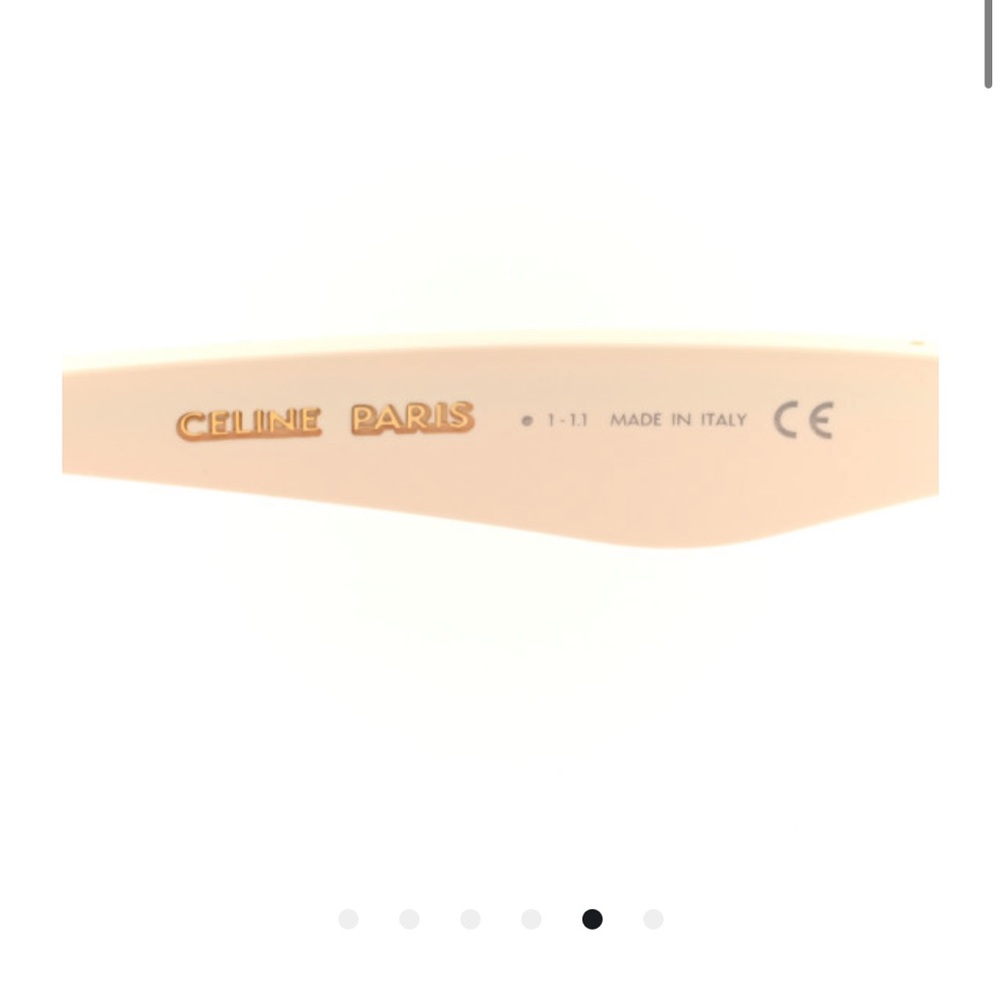 Celine Ivory Cat-Eye Sunglasses - Picture 5 of 9